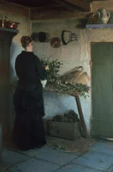 Dame in der Küche